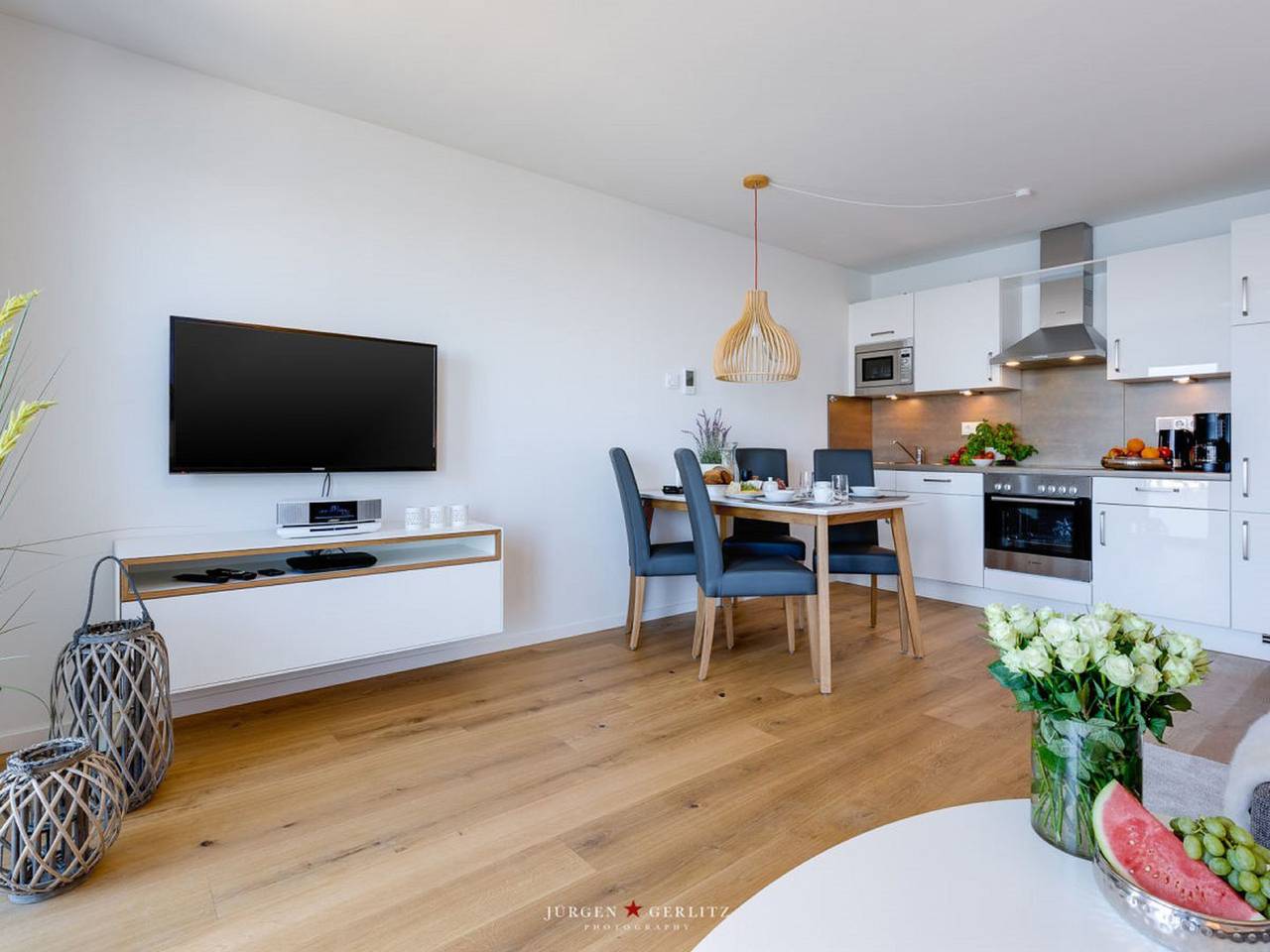 Ganze Wohnung, Knurrhahn - Aufzug, Duschbad, Waschmaschine, Hafenblick, Balkon, Fahrradschuppen in Olpenitz, Kappeln