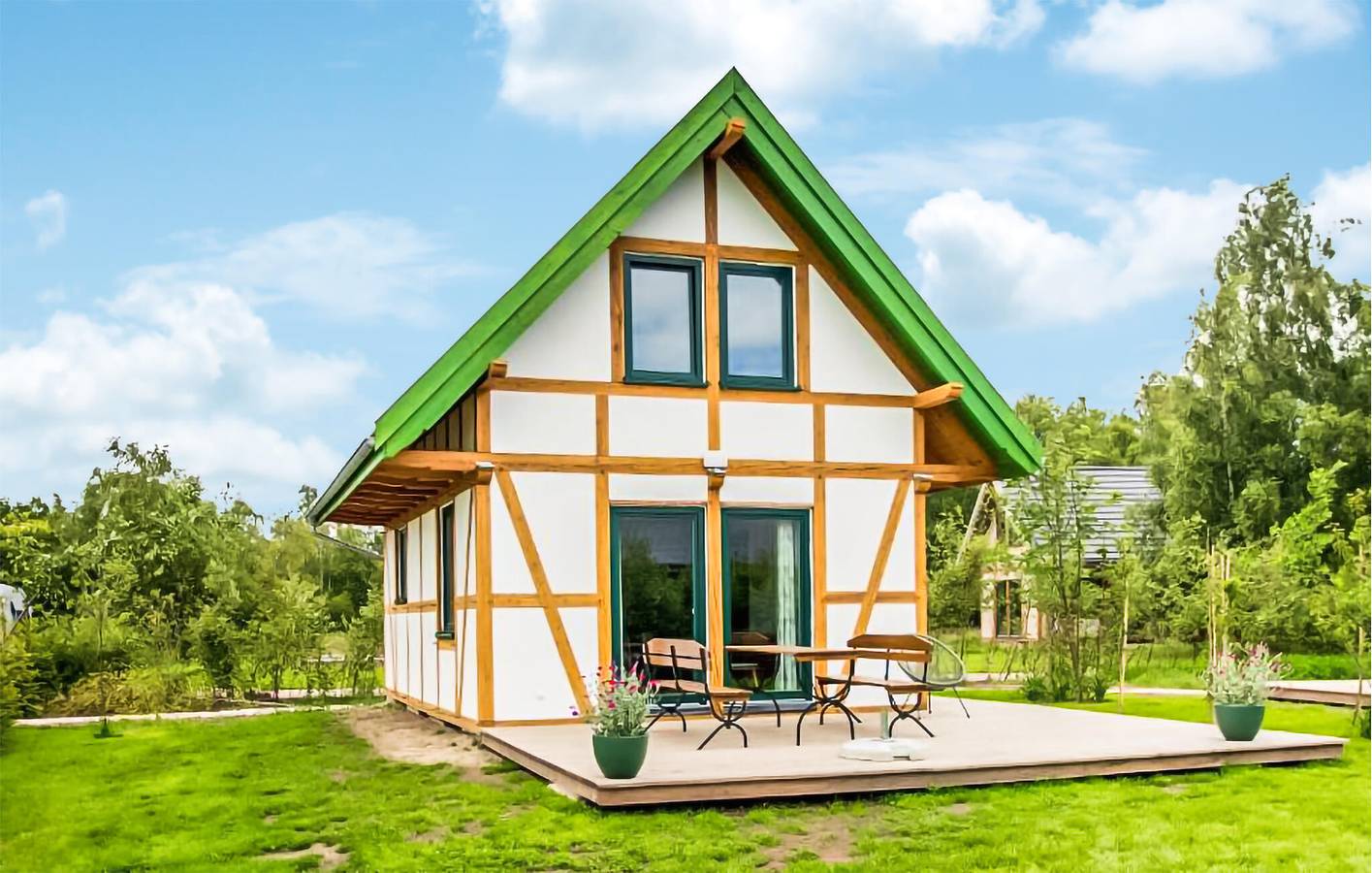 Ferienhaus für 6 Personen mit Terrasse in Rowy, Garder See (Polen)