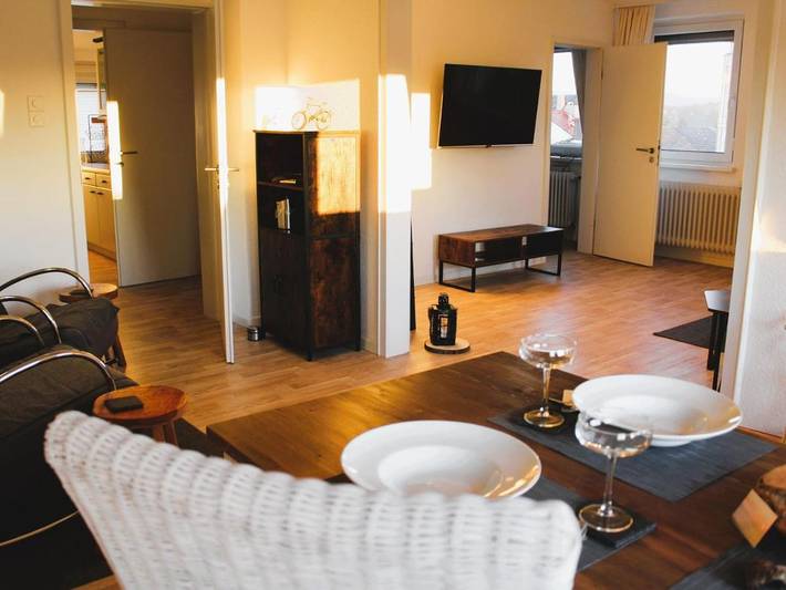 Ferienwohnung für 2 Personen, mit Terrasse und Ausblick