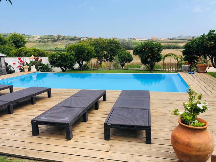 Casa de férias para 6 pessoas, com piscina e vista e ainda jardim em Torres Vedras