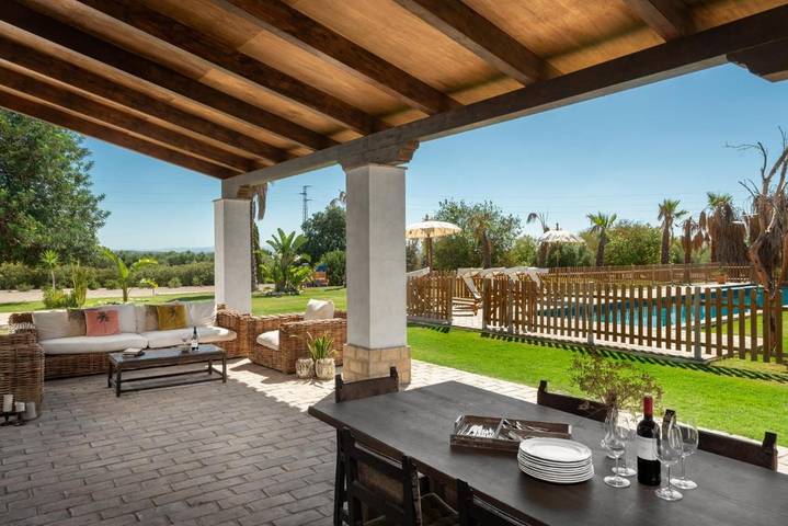 Casa rural con piscina para 24 personas, con piscina además de jardín y vistas en Campiña de Jerez - 4