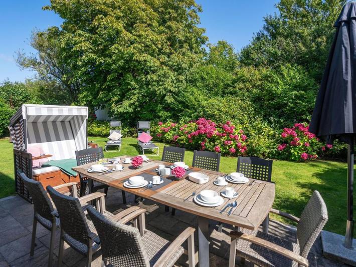 Haus Carstensen Nord - Reetdachhaus für 7 Pers. mit Sauna, Garten, Stellplatz, Wlan, Haustiere erlaubt. in Keitum, Sylt (Gemeinde)