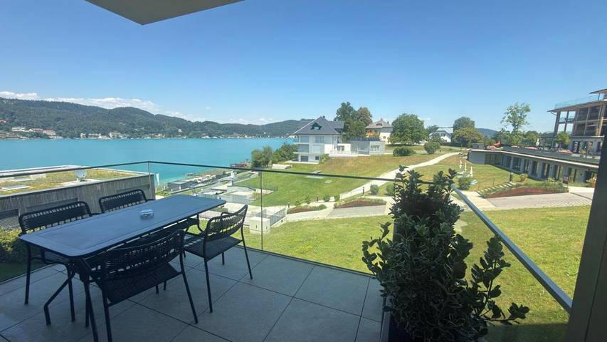 Ferienwohnung für 3 Personen, mit Garten und Ausblick sowie Seeblick in Maria Wörth