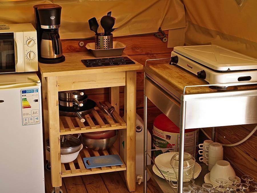 Le Petit Liou - Camping Sites et Paysages - Tienda de lona y madera 4 personas - Naturaleza sin saneamiento in Embrun (Altos Alpes), Parque Nacional de los Ecrins