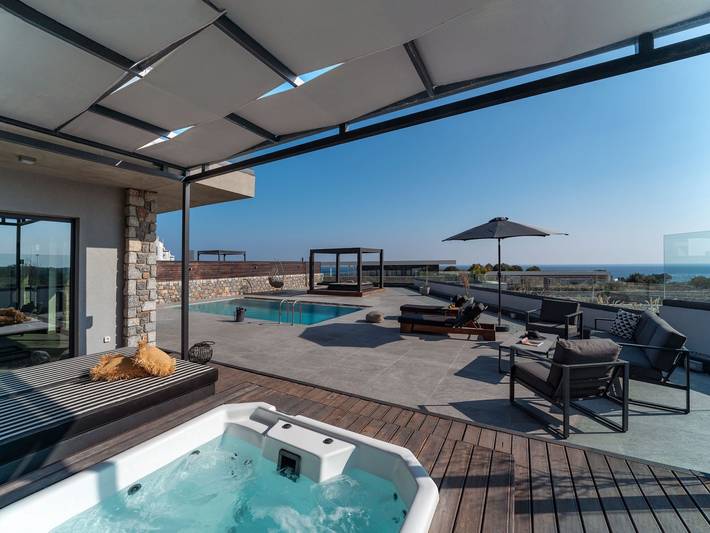Ferienhaus für 6 Personen, mit Meerblick und Balkon in Lachania - 3