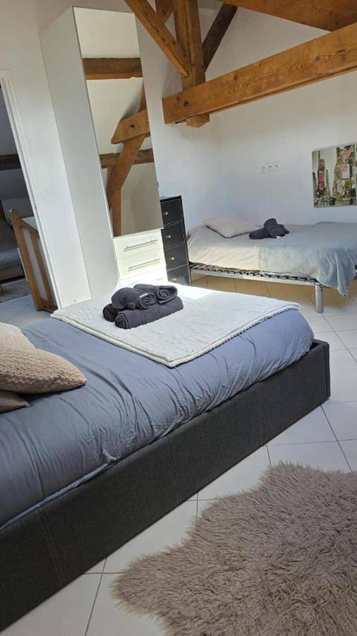 Appartement entier, Paradisiaque T3 avec Piscine à partager en option in La Ferté-Gaucher, Seine-et-Marne
