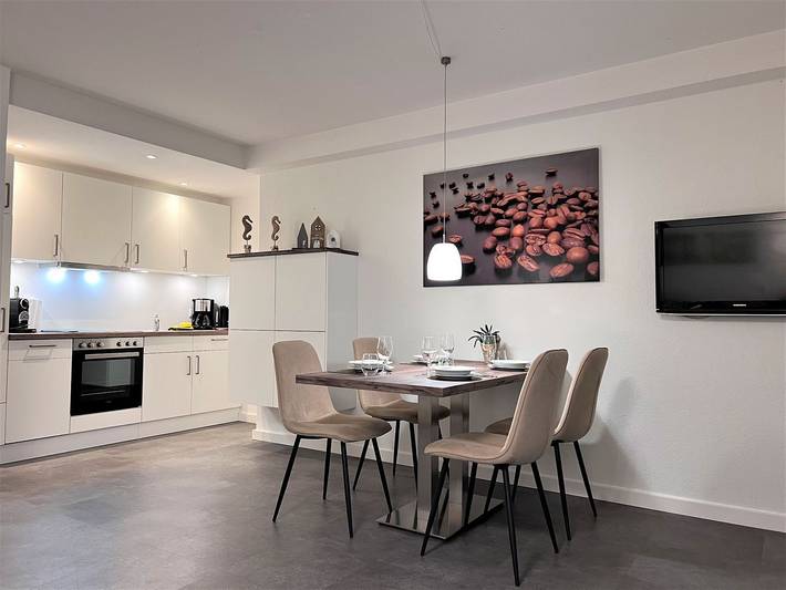 Ferienwohnung für 4 Personen, mit Balkon und Garten sowie Sauna am Jadebusen