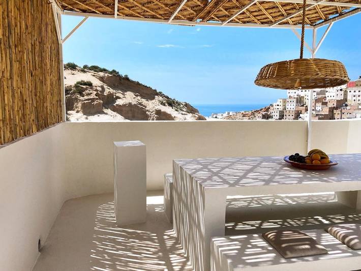 Maison de vacances pour 6 personnes, avec terrasse et vue