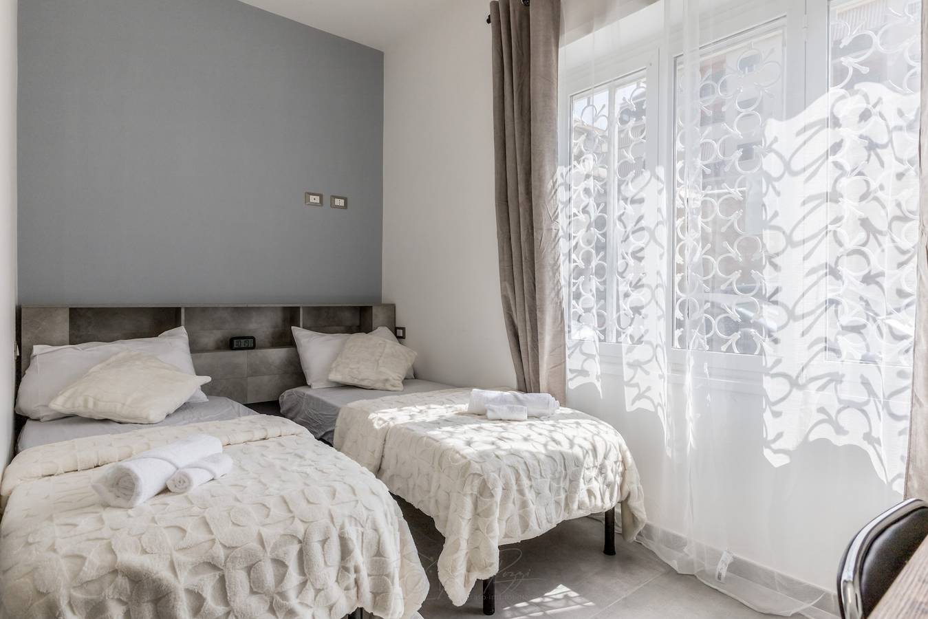 Zimmer 'Gordiani Guest House - Grey' mit Wlan und Klimaanlage in Rom, Rom Provinz