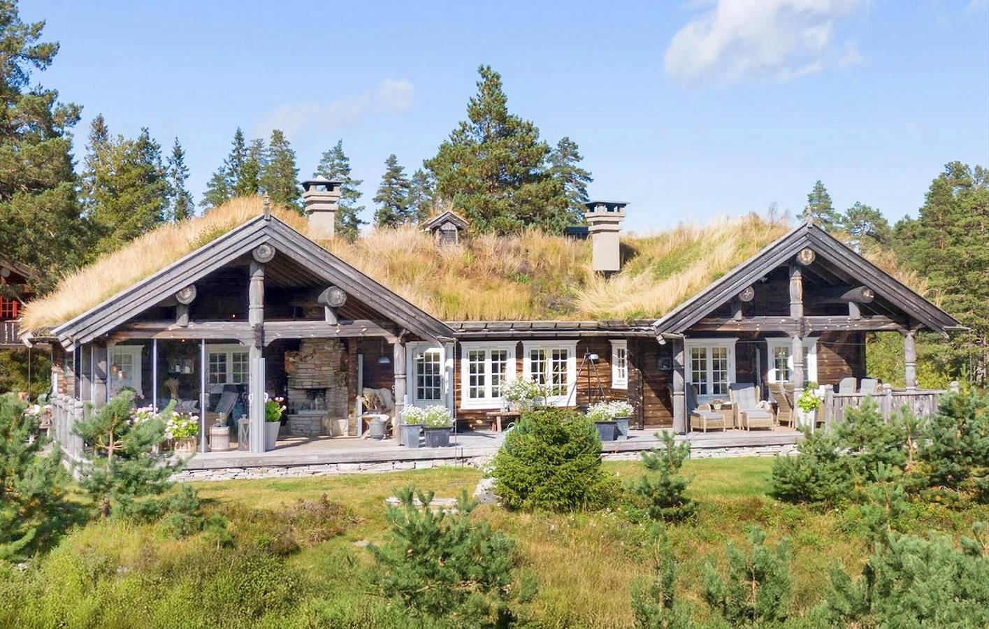 Ferienhaus für 9 Personen mit Garten in Flesberg