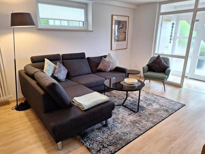 Ferienwohnung für 3 Personen, mit Terrasse und Garten