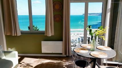 Gîte pour 2 personnes, avec vue et balcon à Yport
