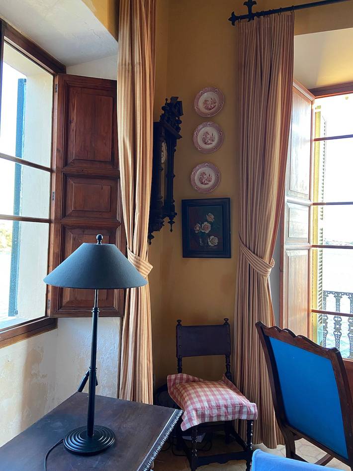Ferienhaus Es Port mit Meerblick, Balkon, Terrasse und Wlan in Portocolom, Felanitx