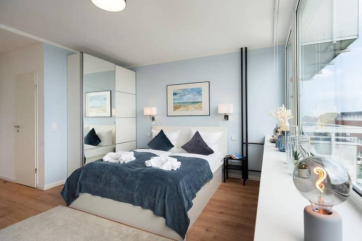 Ganze Wohnung, Himmelblau - Modern renovierte, zentrale Whg. inkl. Pkw-Stellplatz, Wlan. in Westerland, Sylt (Gemeinde)