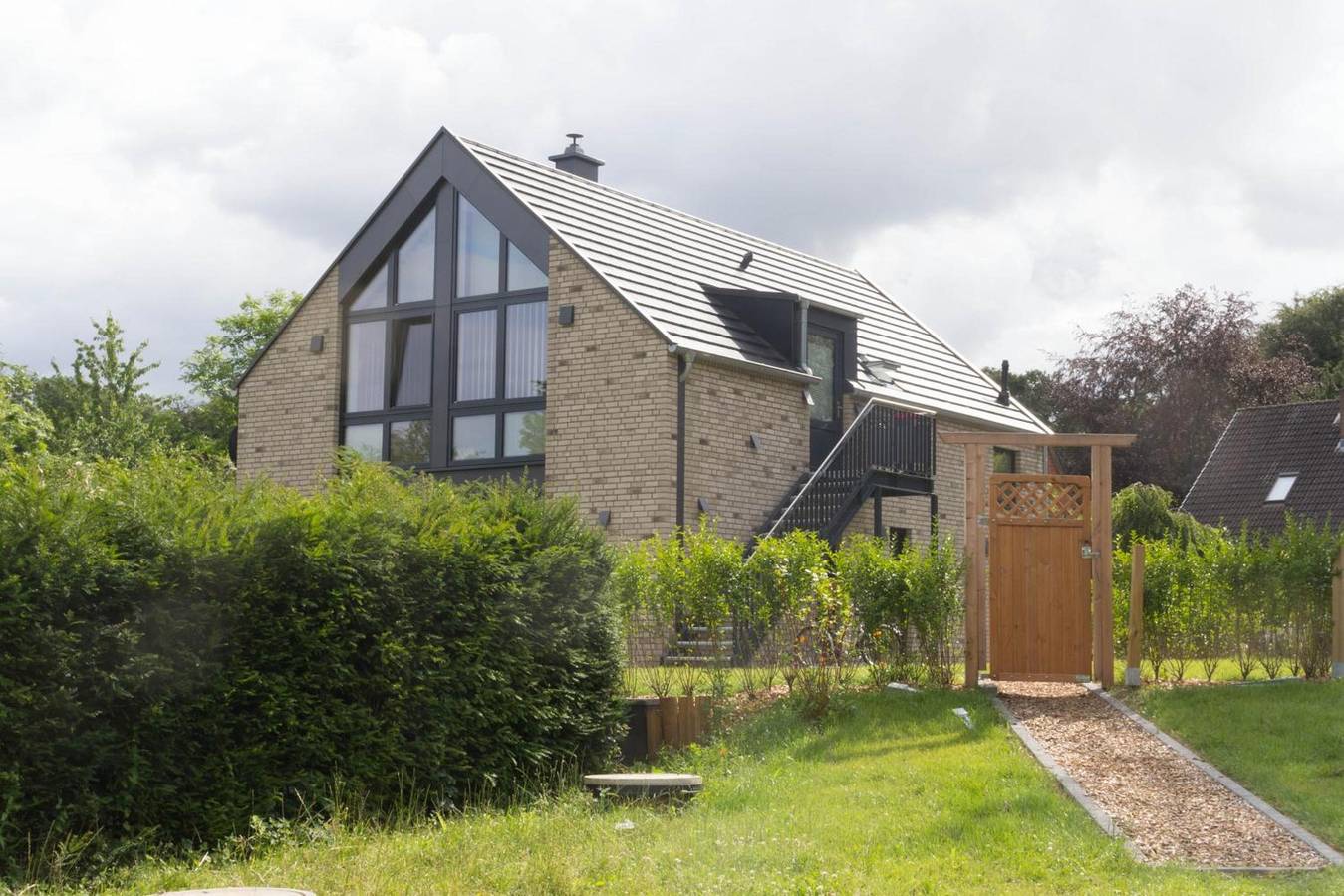 Ferienhaus 'Schleiharmonie' mit privater Terrasse, Gemeinschaftsgarten und Wlan in Ulsnis, Grünes Binnenland