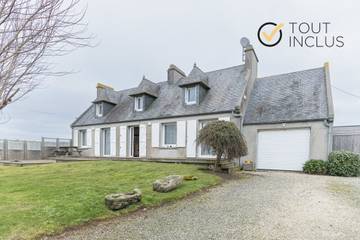 Gîte pour 4 personnes, avec terrasse et jardin à Ploudalmézeau