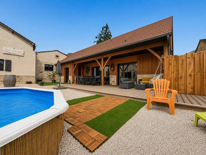 Maison de vacances pour 8 personnes, avec Terrasse et Piscine