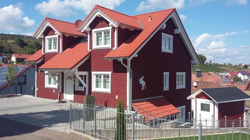 Ferienwohnung für 4 Personen, mit Balkon und Garten sowie Ausblick