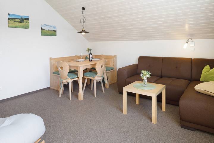 Ganze Wohnung, Helles Apartment Belchen auf dem Bauernhof mit eigenem Südbalkon und Ausblick ins Grüne in Schönwald im Schwarzwald, Südschwarzwald