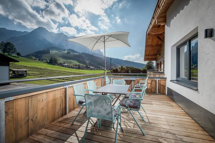 Gîte pour 8 personnes, avec vue et balcon ainsi que sauna et piscine, adapté aux familles à Walchsee - 3