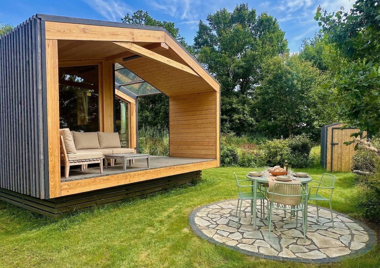 (101) Tiny House „Elbhütte“ mit Wiesenblick in Bleckede, Mecklenburgisches Elbetal