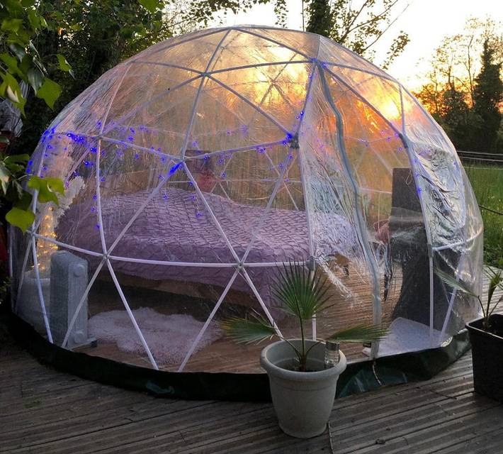 Tente pour 2 personnes, avec terrasse ainsi que jacuzzi et jardin dans le Tarn-et-Garonne - 4