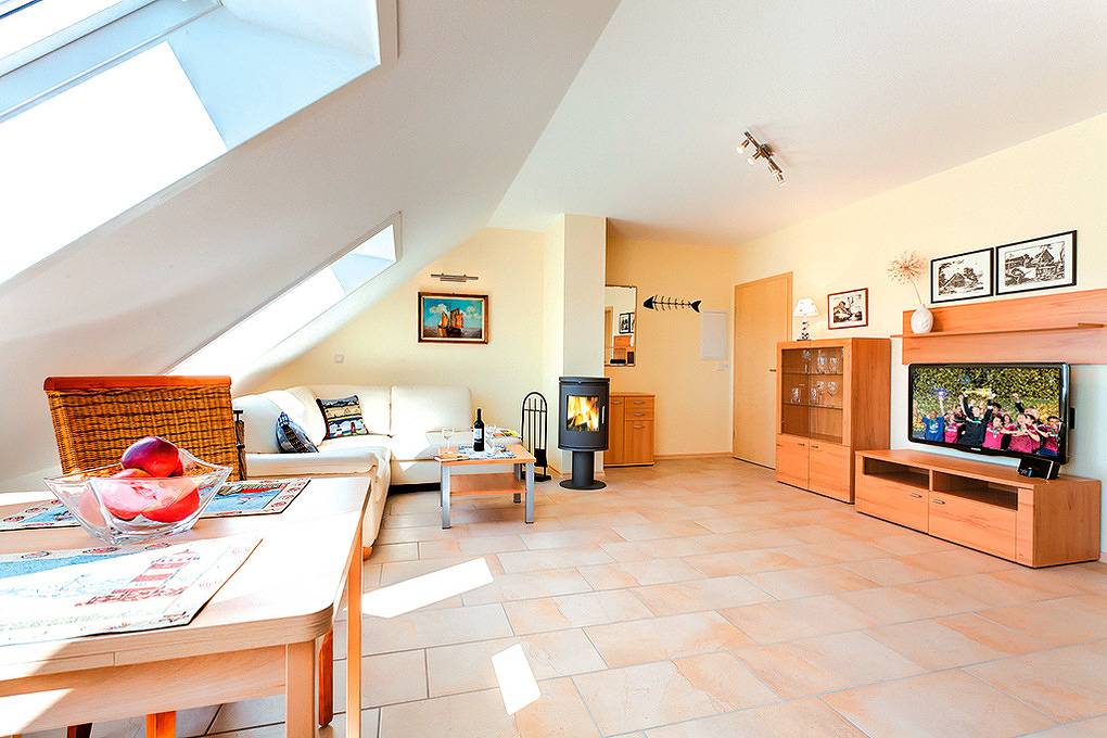 Ganze Ferienwohnung, D 065.012 - Ferienhaus Lamp/Rieger Fewo 1. Og in Wieck am Darß, Fischland - Darß - Zingst