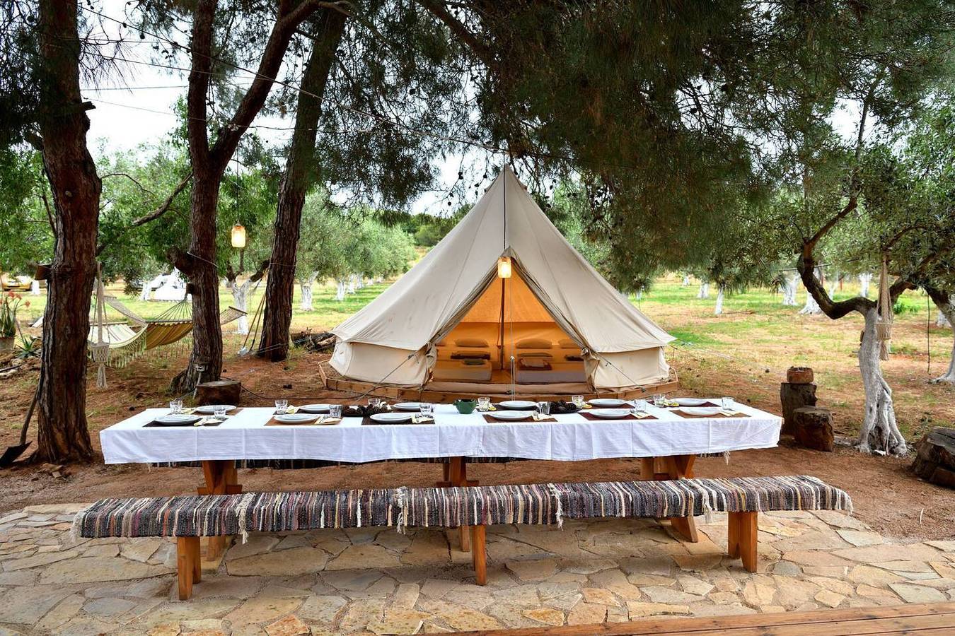Glamping at a Lovely Tent in Skiaxtro- Marathopoli in Messenia region