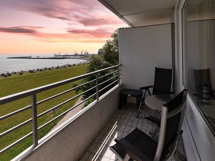 Ferienwohnung für 2 Personen, mit Balkon und Ausblick in Cuxhaven (Stadt)