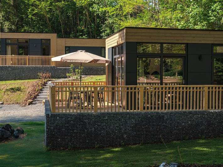 Lodge voor 4 personen, met balkon/terras en terras in Luxemburg