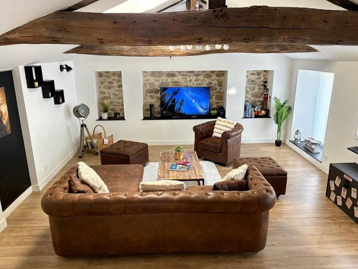 Maison de vacances pour 10 personnes, avec vue et jardin
