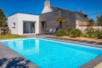 Gîte pour 6 personnes, avec jardin dans Plage Kerminihy