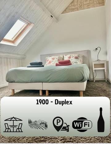 Gîte pour 2 personnes, avec terrasse à Œuilly