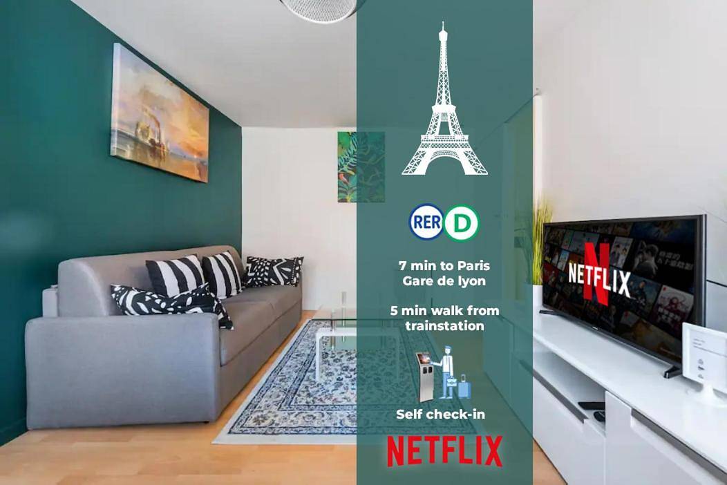 Appartement entier, One-Bedroom Apartment in Alfortville, Val-de-Marne