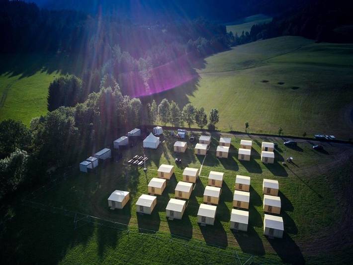 Camping für 2 Personen, mit Ausblick in Spielberg