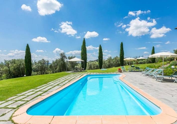 Appartamento per 2 persone, con Terrazza e Giardino nonché Piscina e Panorama a Cerreto Guidi