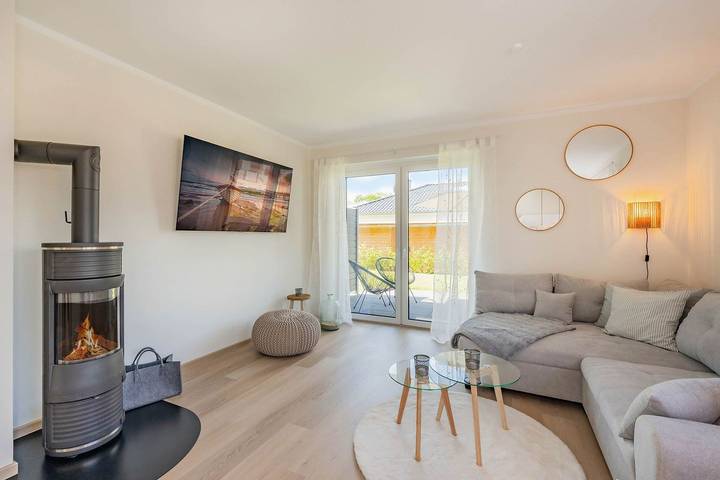 Ferienwohnung für 4 Personen, mit Terrasse und Garten sowie Sauna in Ückeritz