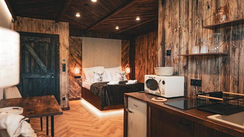 Apartament wakacyjny dla 3 osób, z ogród, zwierzęta dozwolone w Nowe Bystre