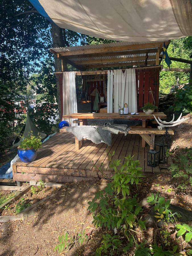 Camping für 2 Personen, mit Seeblick und Garten sowie Ausblick in Schweden - 3