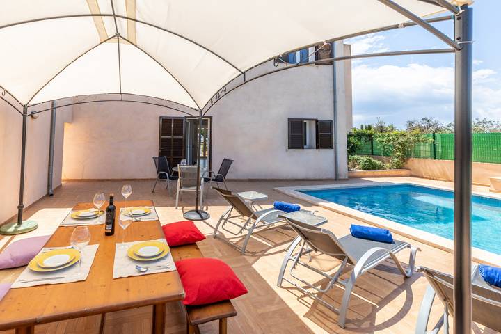 Finca für 8 Personen, mit Terrasse und Garten sowie Pool in Ariany - 4