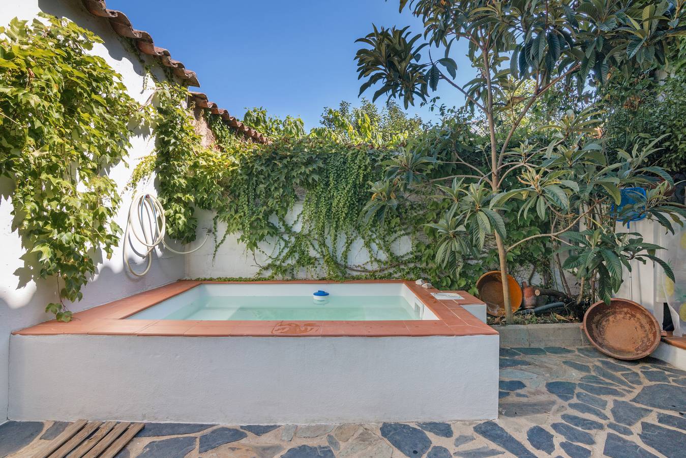 Casa rural 'La Rana Verde' con vistas a la montaña, piscina privada y Wi-Fi in Los Romeros, Jabugo