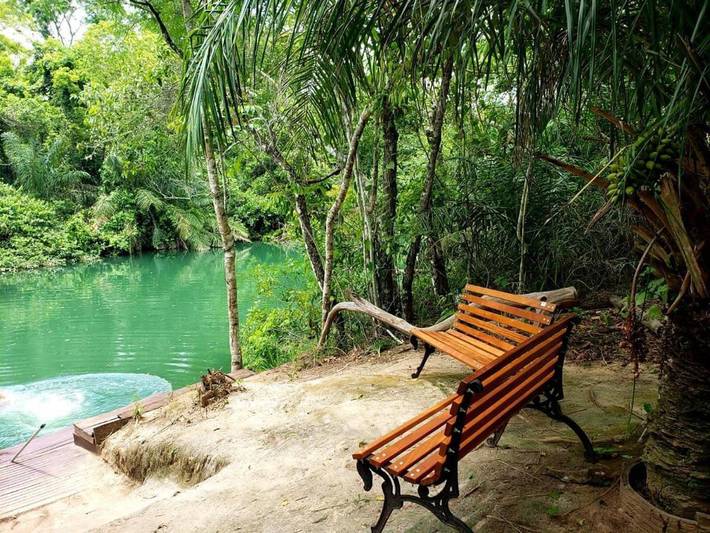 Casas rurais para 2 pessoas, com jardim e piscina em Bonito