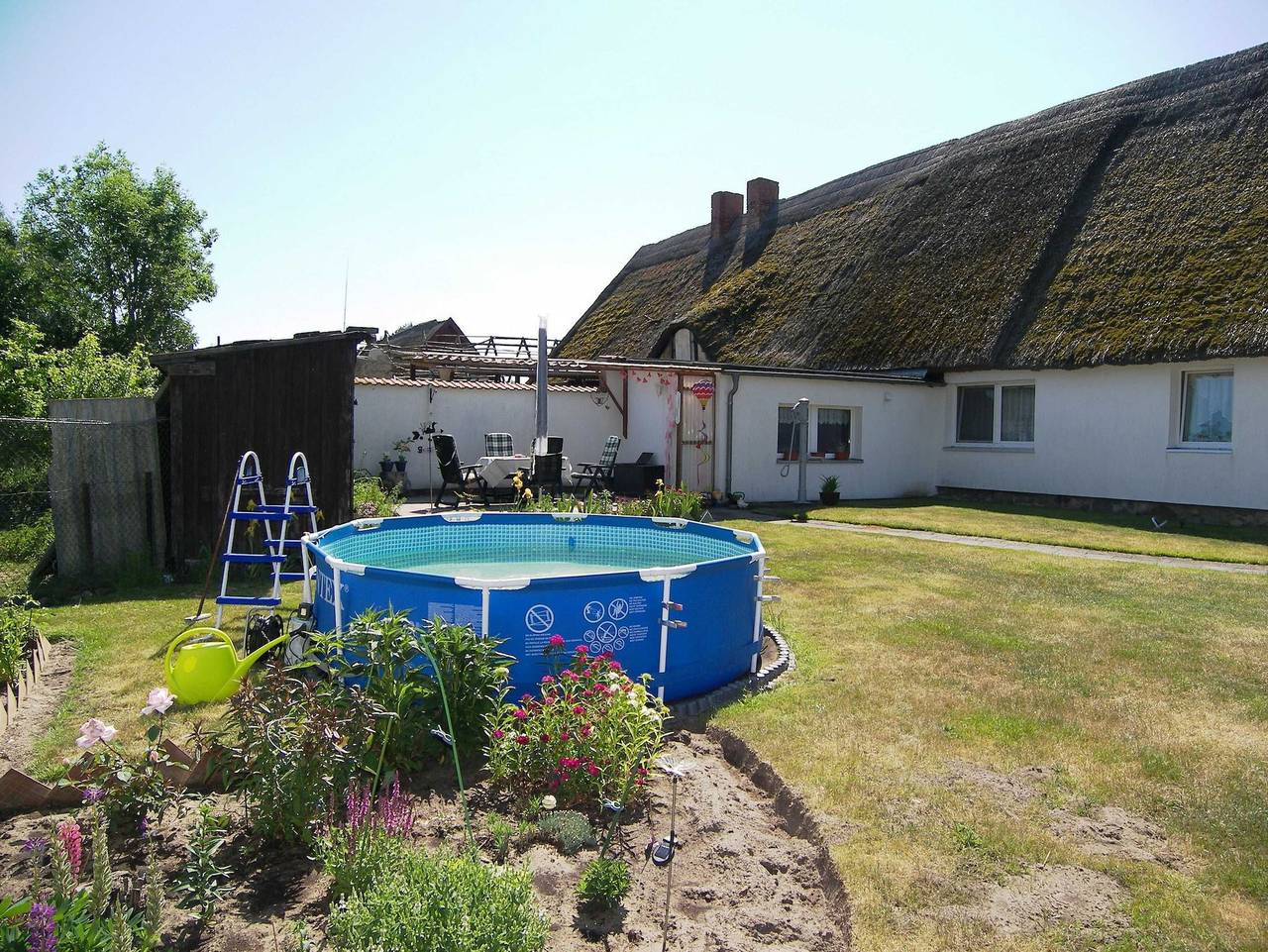 Ganze Ferienwohnung, Reethaus Natalie in idyllischer Lage mit Grill in Ulrichshorst, Korswandt