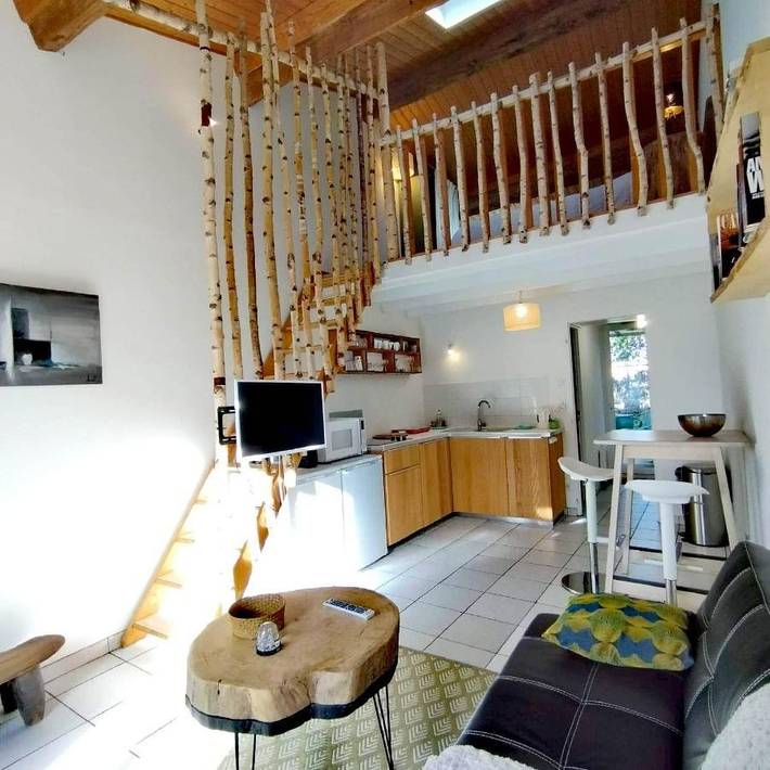Maison de vacances pour 3 personnes, avec jardin et vue