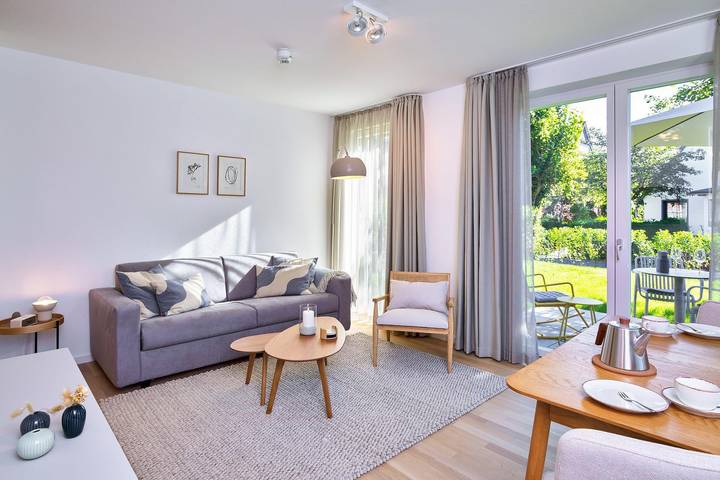 Ferienwohnung für 4 Personen, mit Terrasse und Garten
