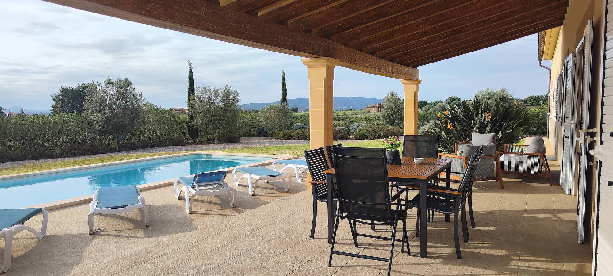 Holiday Home 'Vanessa' with Mountain View, Private Pool and Air Conditioning in Binissalem, Majorca Center
