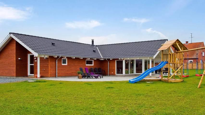 Ferienhaus für 15 Personen, mit Terrasse und Sauna sowie Pool und Whirlpool, mit Haustier auf Als