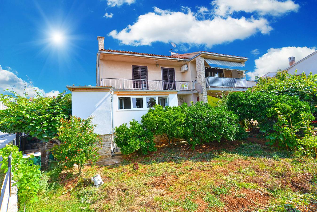 Hel lägenhet, Lägenhet för 6 Personer med balkong in Pula-Medulin, Pula