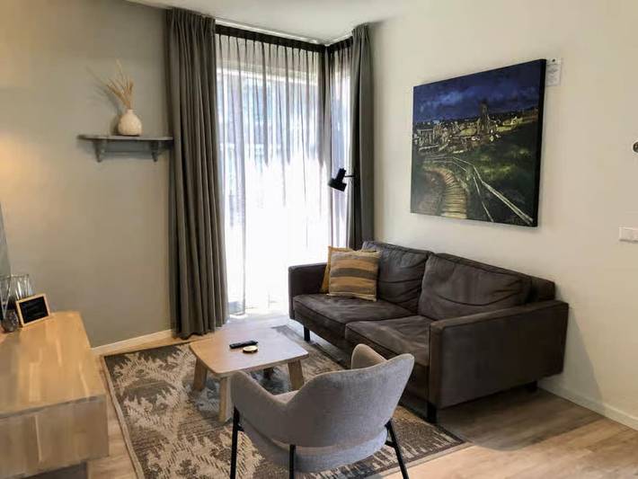 Ferienwohnung für 4 Personen, mit Balkon/Terrasse und Garten sowie Sauna