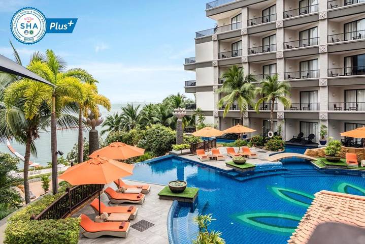 Bungalow für 3 Personen, mit Pool und Garten sowie Kinderpool in Pattaya